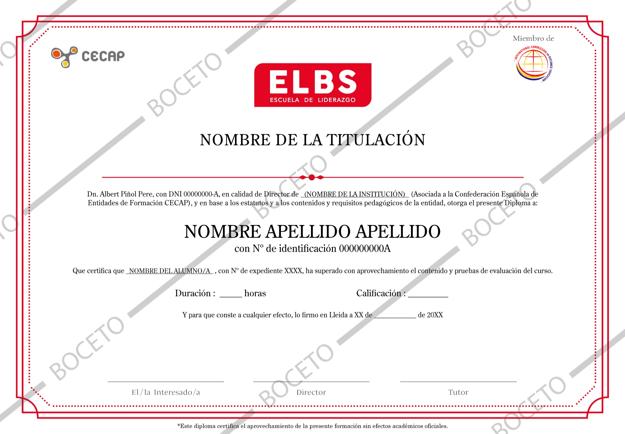Diploma ELBS