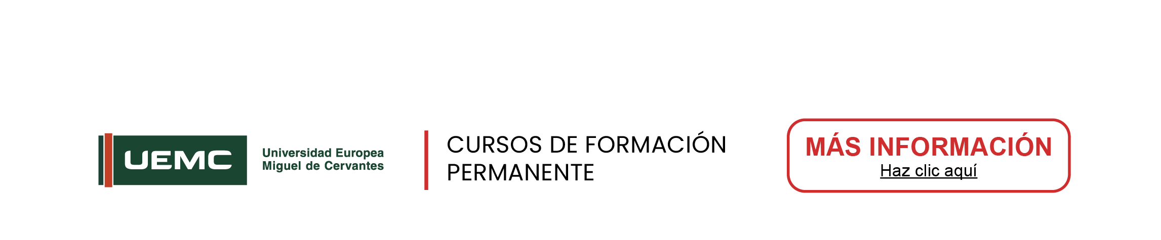 Cursos de Formación Permanente avalados por la Universidad Europea Miguel de Cervantes