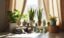 Distintos tipos de plantas de interior en un salón